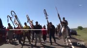 Protesters, security clash near North Dakota oil pipeline