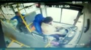 Female bus driver ejected