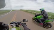 Motorcycle stunt fail