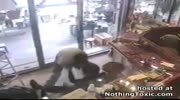 knife attack on a security guard