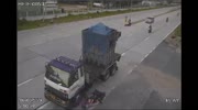 Rider hit and dragged by truck