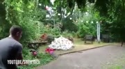 Destroyed Garden With Massive Explosion In Bizarre Stunt Gone Wrong