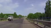Girl thrown out of a speeding van