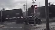 Police Chase Woman Two Trains Hit Her Mercedes