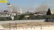 Syrian Army shells Nawa with dozens of Grad rockets