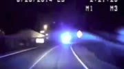 Cop Hits truck head on to stop fleeing driver