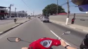 Motorcyclist films his own accident