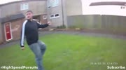 Fruitcake attacks UK cops with a knife