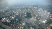 Amazing drone footage shows incoming rocket in Aleppo