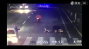 Rider hits a girl and leaves her die on the street and other rider run her over