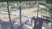Train crushes fallen riders