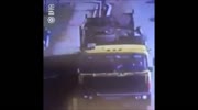 Huge truck kills a woman