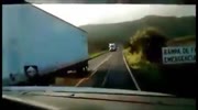 Semi-truck turning over (III)