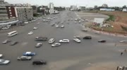 Negotiating a Crazy Intersection at Ethiopia.