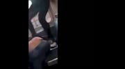 Black woman stomping racist guy almost to death