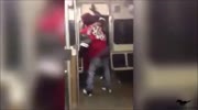 Black Thugs Smack Old White Man On CTA Blue Line Train