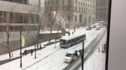 Crazy car pileup on Beaver Hall, Toronto