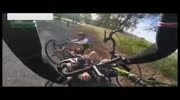 Van Takes Out A Few Cyclists