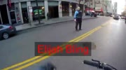 Chicago cop throws hot cup of coffee on motorcyclist