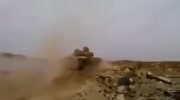 SAA Tank Escapes TOW Missile by some inches