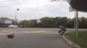 Russian biker dies on spot