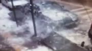 Quick Shopkeeper Dodges Avalanche Of Snow And Debris