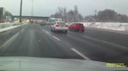 VW Golf driver manages to flip car behind it