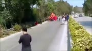 Oil truck crushes wedding parade