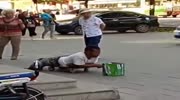 Exposed "handicapped" beggar