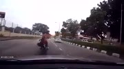 Road raging biker gets run over