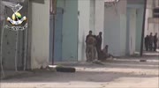 Syrian Rebel Shot With Rifle Then RPG