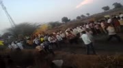 Man Is Run Over By Multiple Carriages During A Festival.