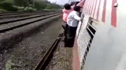 Yet Another Idiot Falls From A Train.