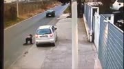 Woman gets robbed off her car and crushed by it