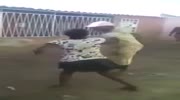 Bitch breaks man`s neck in a fight