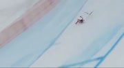 Olivier Jenot crashes hard downhill skiing