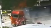 Semi crashes trough intersection killing pretty much every one