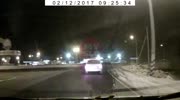 Hot pursuit to drunk driver in Russia