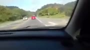 Driver Falls Asleep Behind The Wheel Then This Happen.