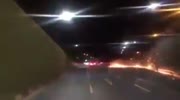 Racing in a tunnel goes wrong