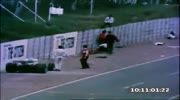 Classic - Formula One Marshal Obliterated During The 1977 Grand Prix In South Africa.