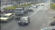 Rider gets into hit`n'run accident
