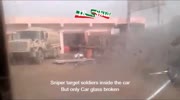 Sniper targets car