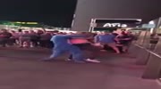 Ridiculous Las Vegas Strip Fight Ends With A Vicious Knock-Out.