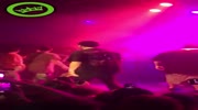 Band pounds a arrhythmic fan together.