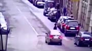 Woman gets struck by car on a crosswalk