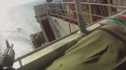 Pirates attack a cargo ship