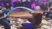 Lady Shows off her swallowing talent