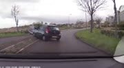Driving crashes against luminaire