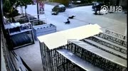 Riders try to overtake and crash head on